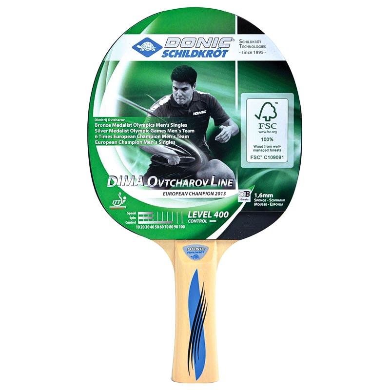 Ракетка для настольного тенниса Donic Schidkroet Ovtcharov 400FSC (12.208)