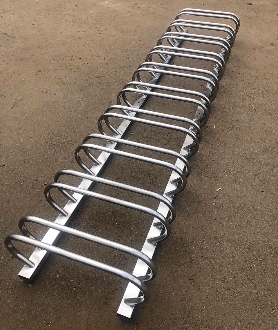 Велопарковка VP73A Треугольник, нержавеющая сталь