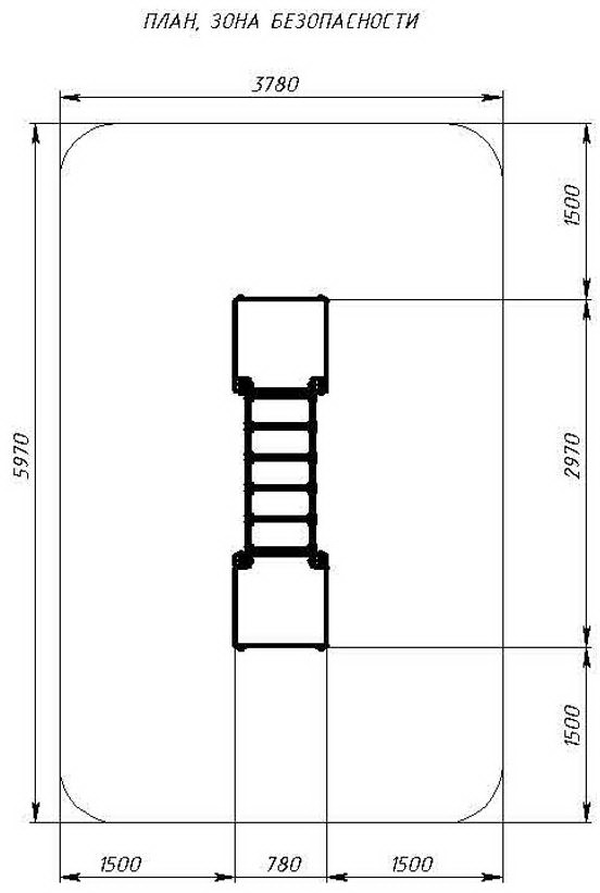 Спортивная серия детской площадки для младшего возраста СК 1.01.13-01