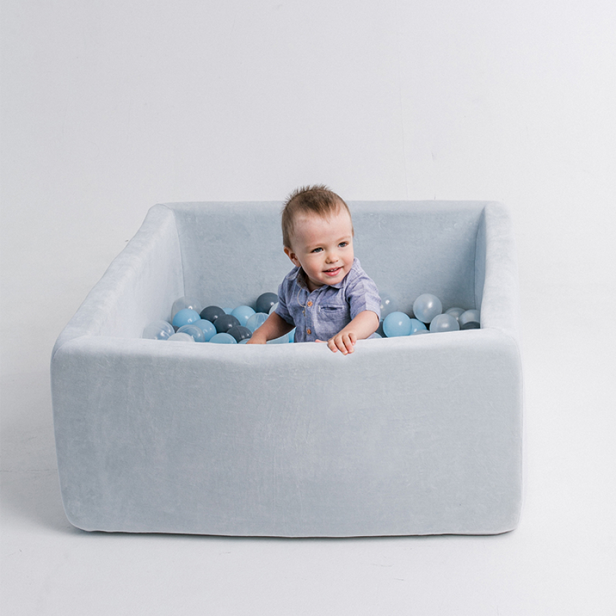 Детский сухой бассейн Romana Airpool Box (Серый + 200 шаров)