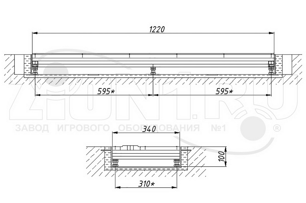 Брусок отталкивания ZION для прыжков в длину (СЭ270)