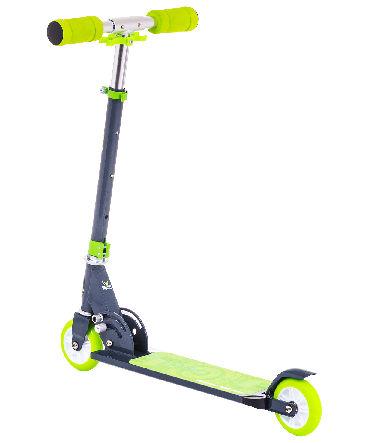 Самокат 2-колесный Sonic 100 мм, зеленый