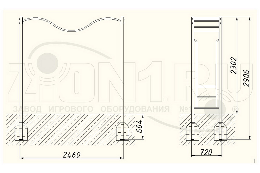 Рукоход ZION Волна (СЭ008)
