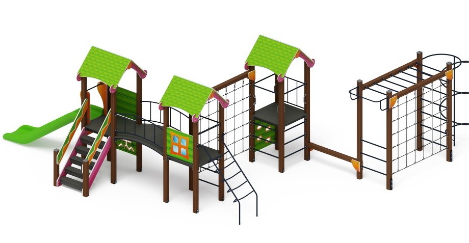 ЛУКОМОРЬЕ детский игровой комплекс ДИК 2.25.07-01 (H=1200)