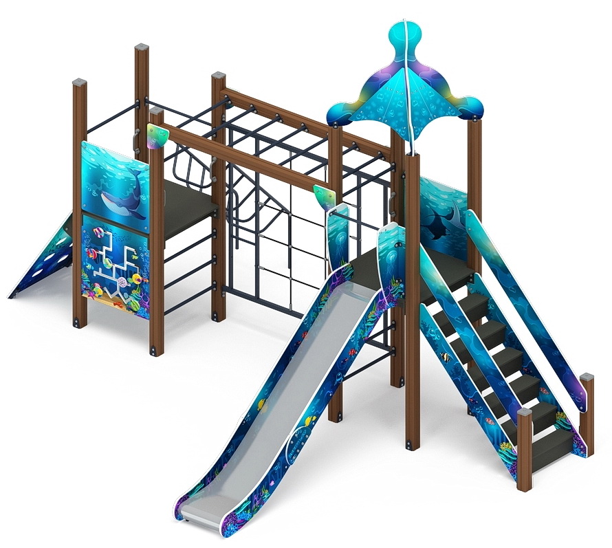 МОРСКОЙ детский игровой комплекс ДИК 2.17.09-01 (H=1500)