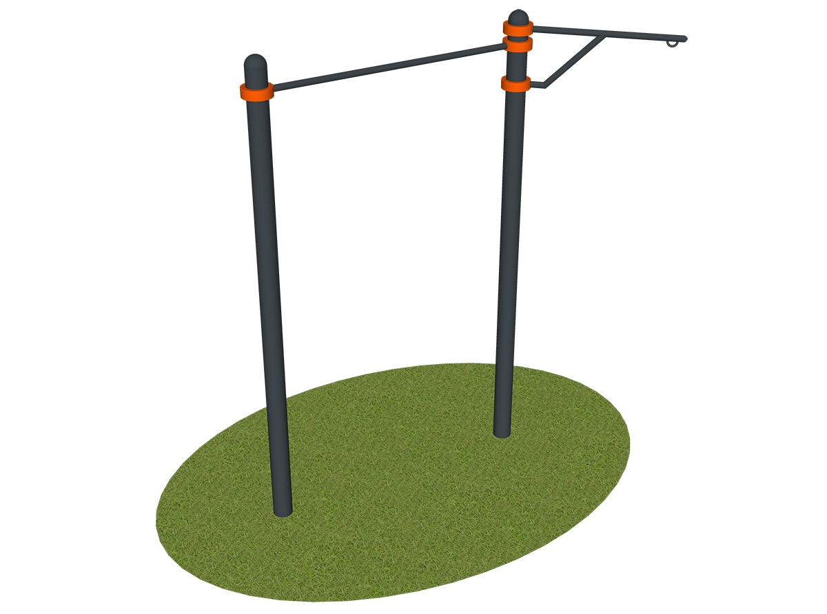 Турник уличный с кронштейном для груши XE2