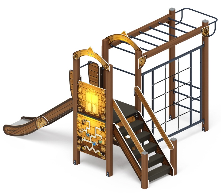 ИГРАЙТЕ С НАМИ (Эко) детский игровой комплекс ДИК 2.01.1.05-02 (Н=1200)