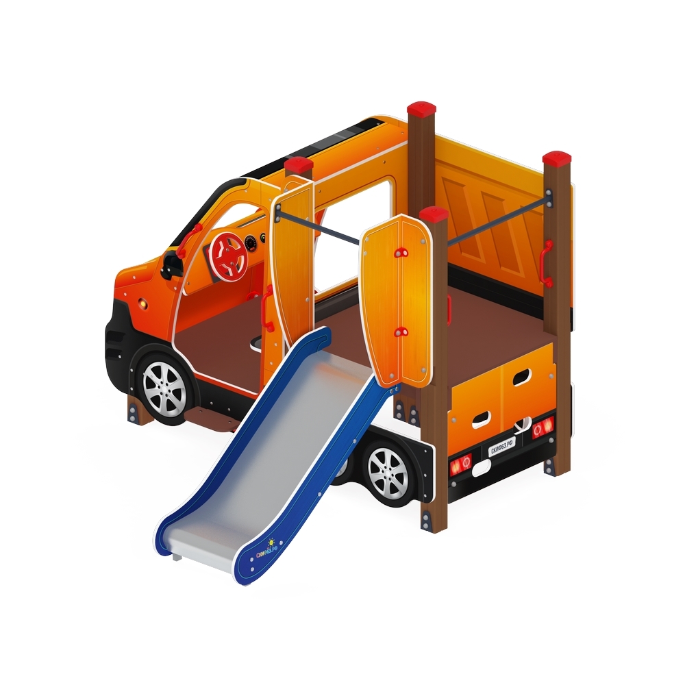 МАШИНКА С ГОРКОЙ  тип 1 детский игровой комплекс ДИК 1.03.1.01-01 (H=750)