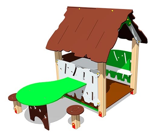 Домик ZION Хижина со столиком (ИМ114)