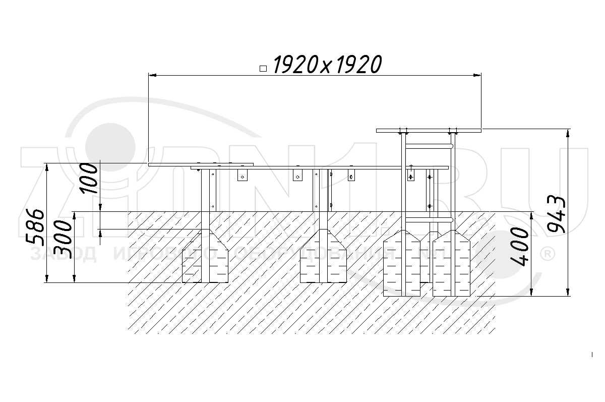 Детская песочница ZION Фиалка (П022)