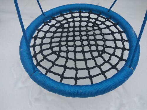 Качели-гнездо ХИТ 120 см толстый обод + толстая сеть
