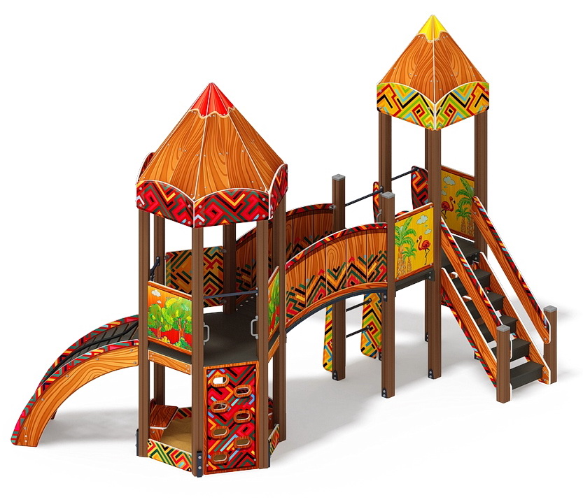 КАРАНДАШИ детский игровой комплекс ДИК 2.26.02-01.С (H=1200)