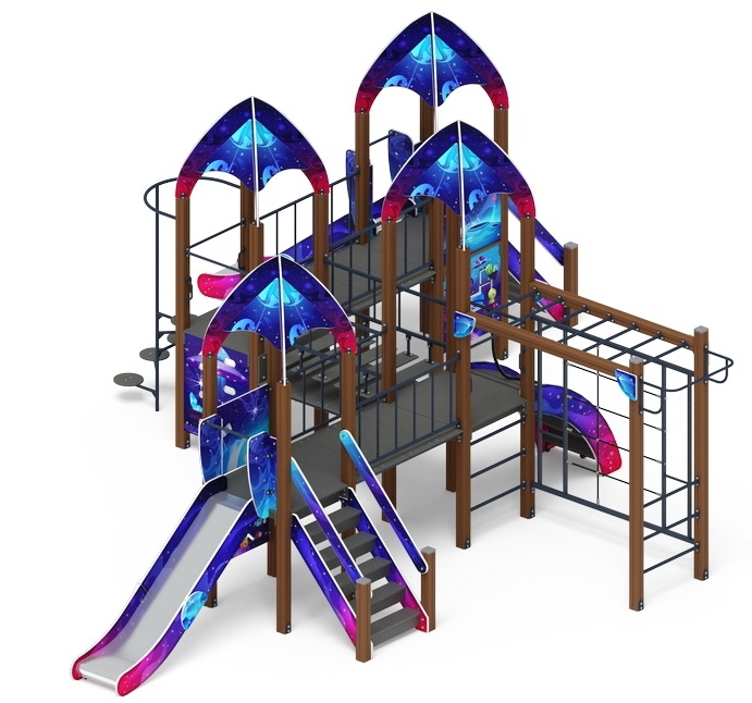 КОСМОПОРТ детский игровой комплекс ДИК 2.14.07-12 (H=1200)