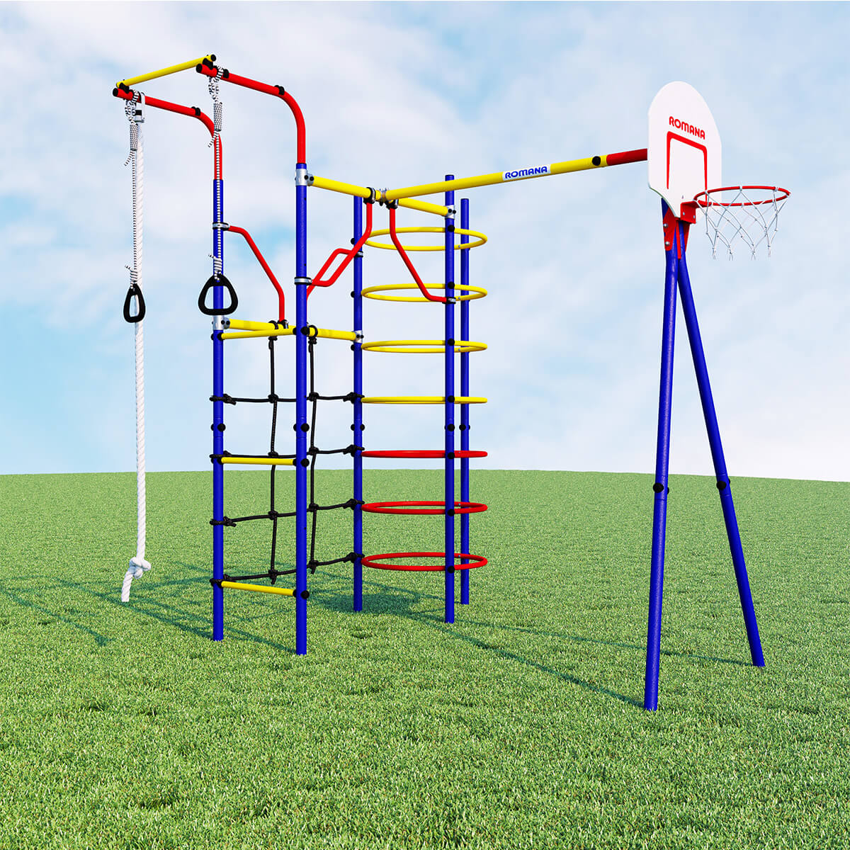 Детский спортивный комплекс для дачи Romana КОСМОДРОМ, без качелей