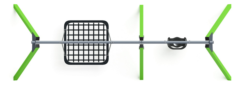 Качели М2 двойные ИО 12.М.06.01.01-02 (зеленый)