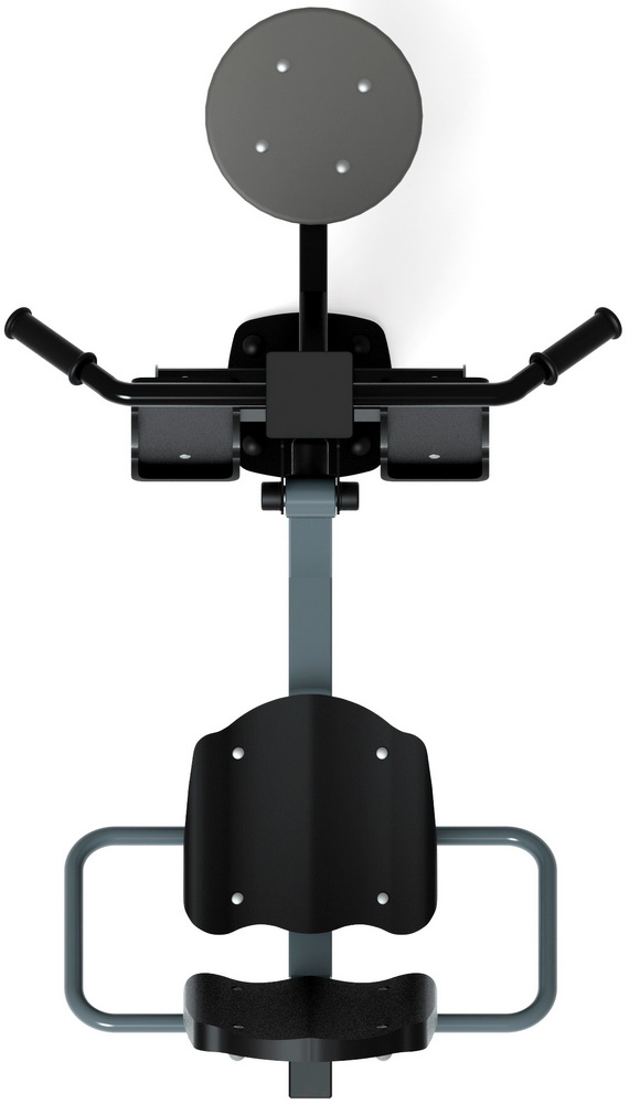 Тренажер уличный ЖИМ НОГАМИ+ ТВИСТЕР (серый) СТ 022-13