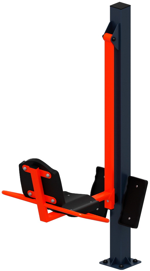 Тренажер уличный ЖИМ НОГАМИ (красный) СТ 011-11