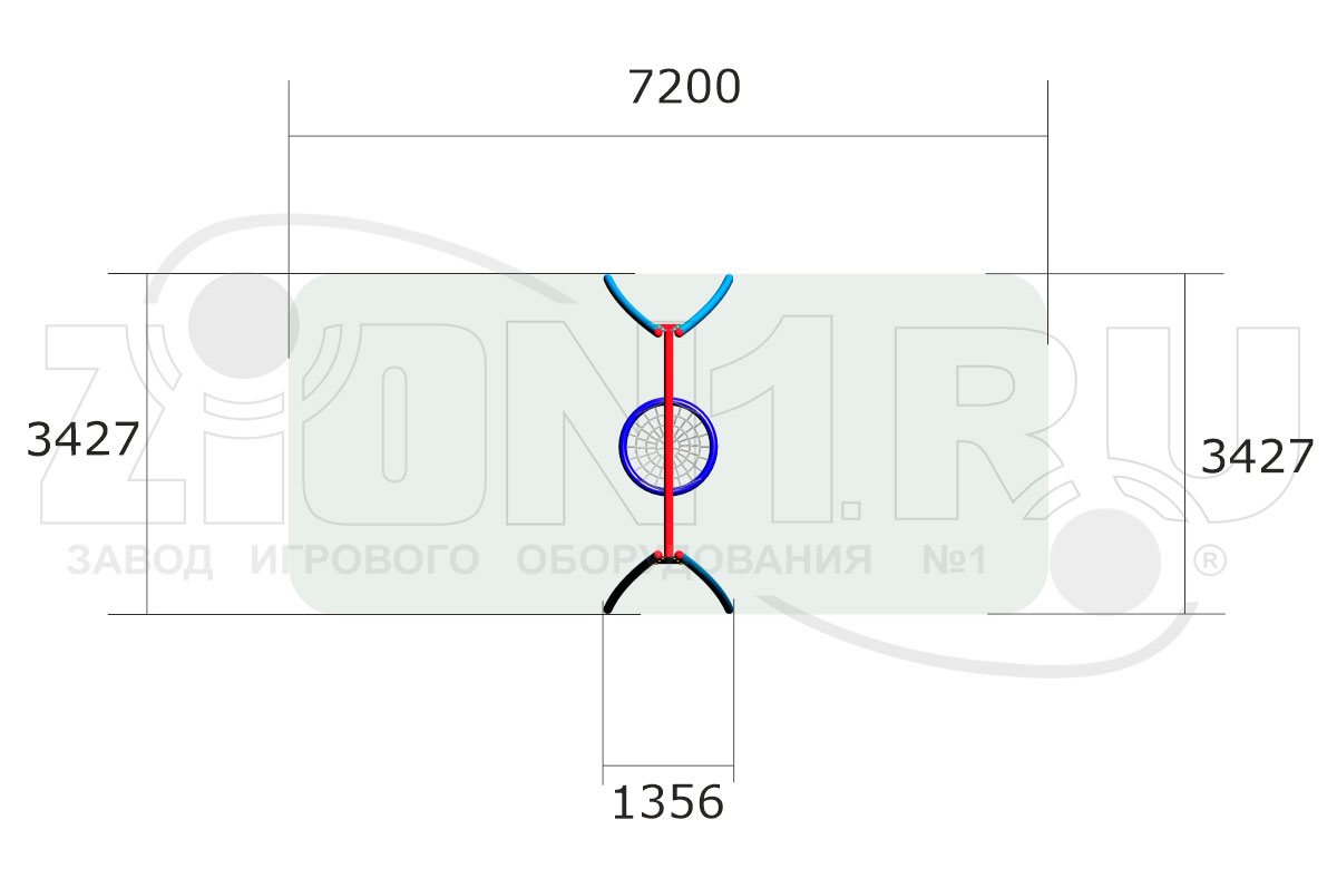 Качели детские ZION Восход 3 Гнездо (К078)