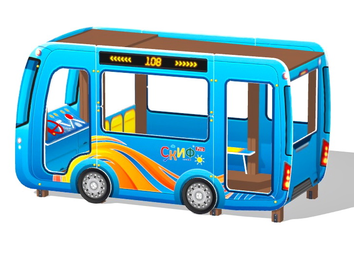 Беседка АВТОБУС для детской площадки МФ 10.03.13