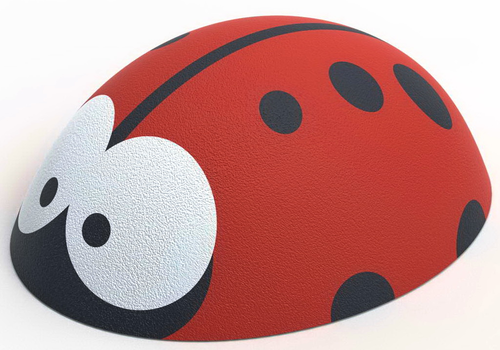 Резиновая 3D-фигура ZION Божья коровка М1 (для парков и детских площадок)