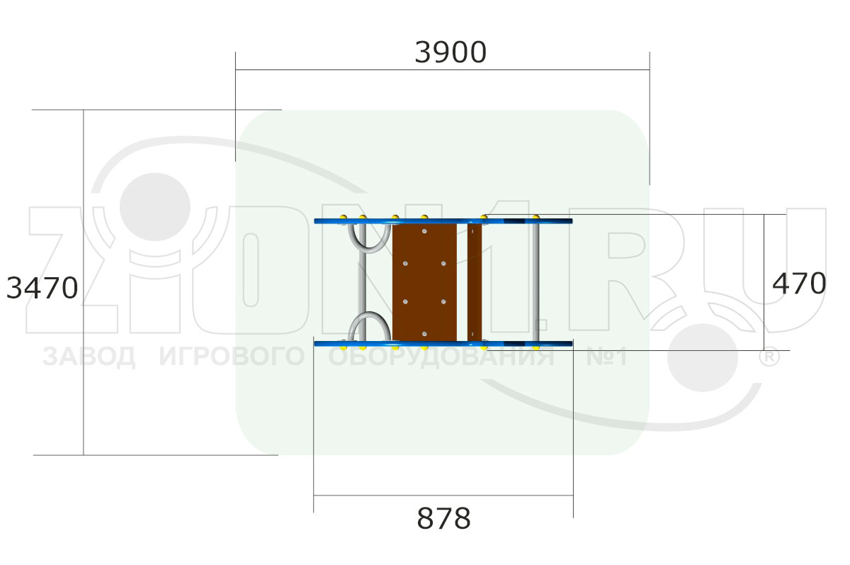 Качалка на пружине ZION Кит (КЧ081)