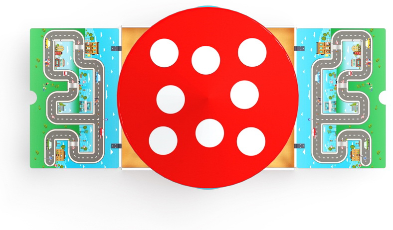 Песочница ИГРА с крышкой и грибком (крупная) ИО 5.01.10-06