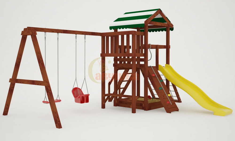 Детская площадка Савушка Мастер 2 (Махагон)