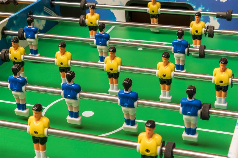 Настольный футбол (кикер) Dybior Neapel 4 ф (120 x 61 x 81см, синий)