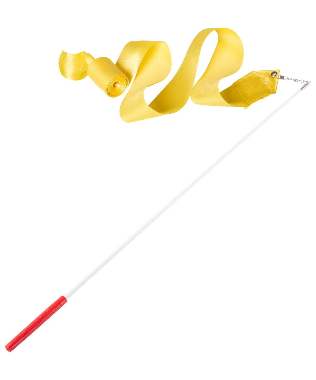 Лента для художественной гимнастики AGR-201 6м, с палочкой 56 см, желтый