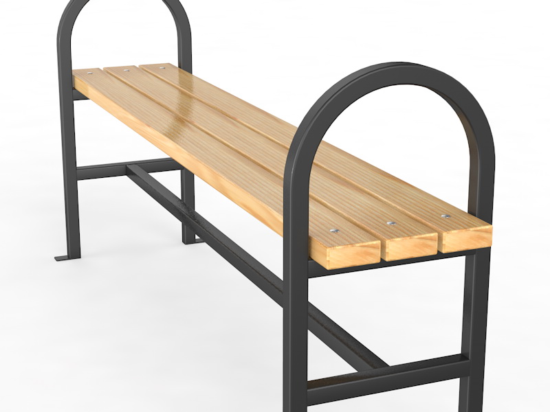 Уличная скамейка без спинки (14.6.400)