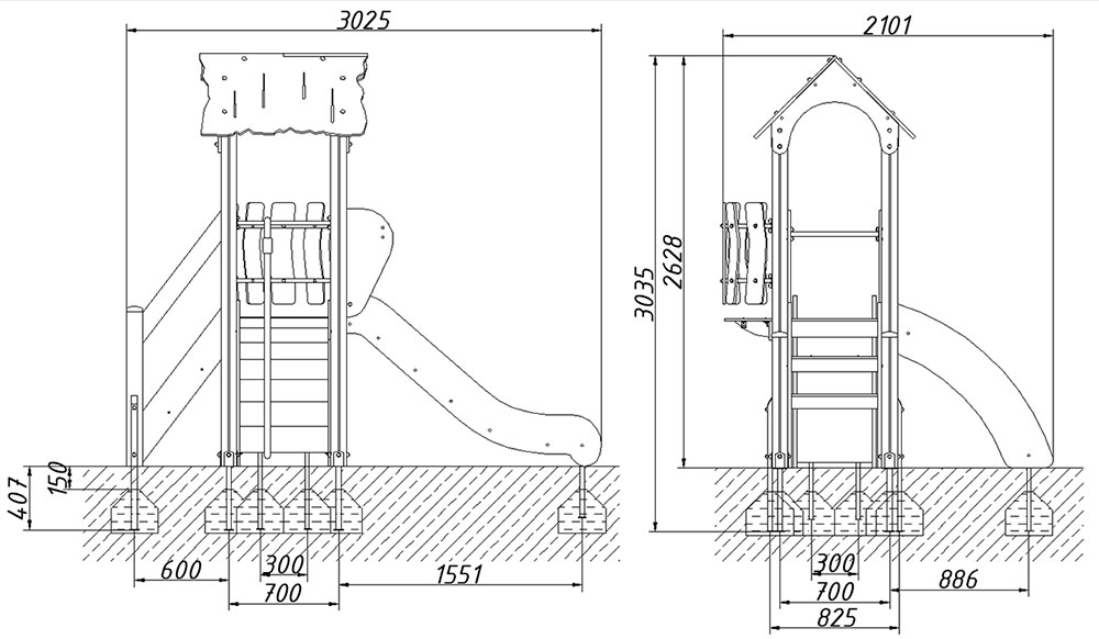 Детский игровой комплекс ZION Африка (КД046)