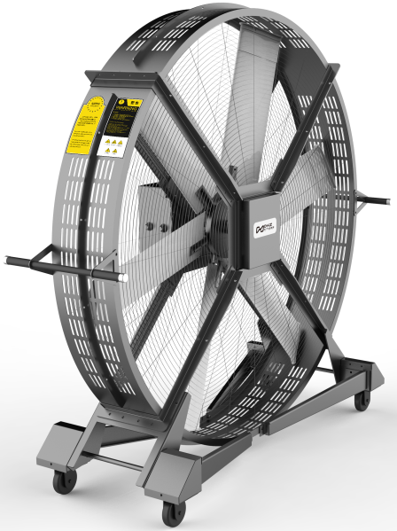 Вентилятор мобильный DHZ, для тренажерного и кроссфит зала