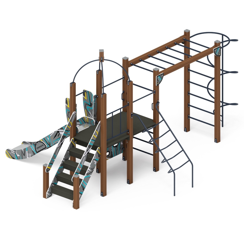 НАВИНА (Техно-голубой) детский игровой комплекс ДИК 2.09.02-01 (Н=1200)