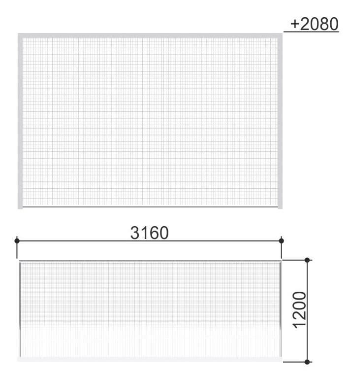 Ворота для игры в мини-футбол и гандбол Romana 203.08.00
