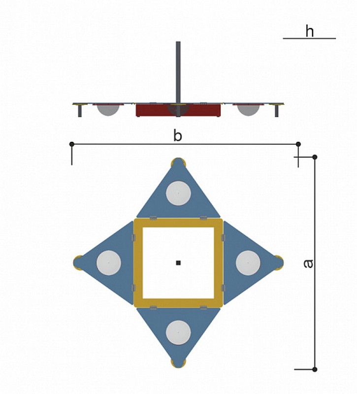 Песочница с крышкой ЛЮК Romana 057.38.00
