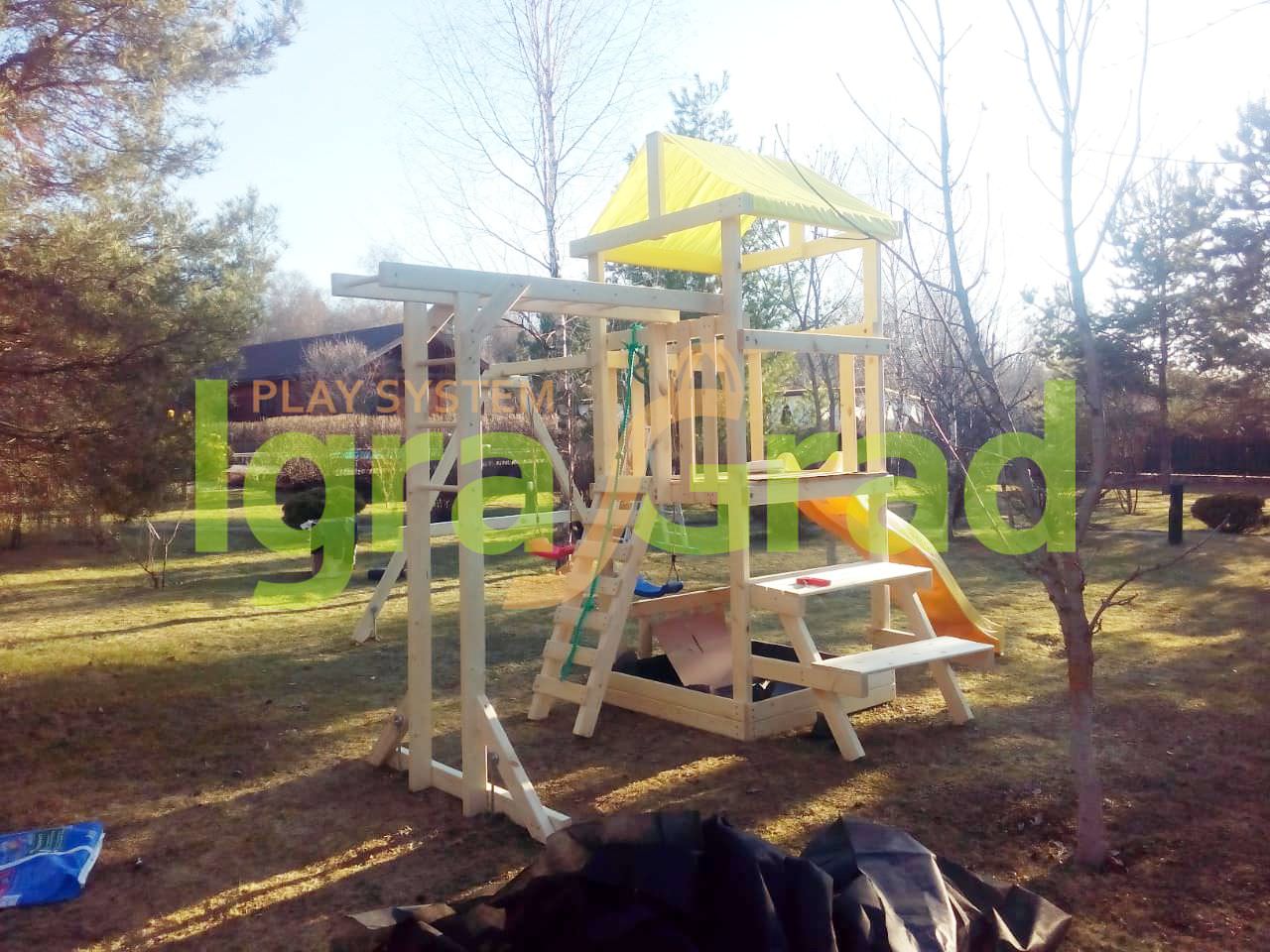 Детская площадка IgraGrad Крафтик со столиком и рукоходом