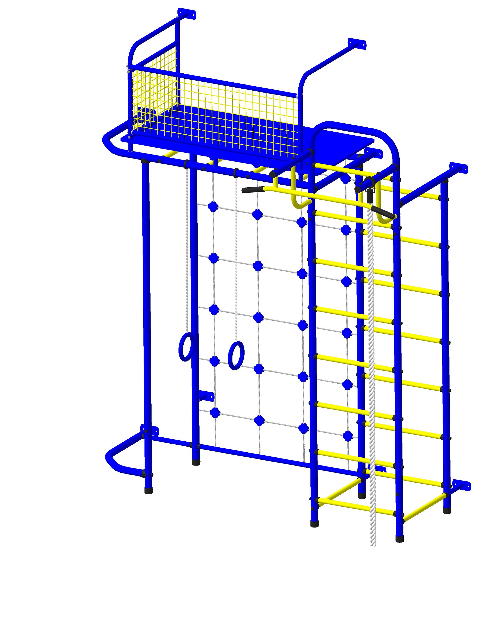 Спортивно-игровой комплекс Пионер 11ЛМ бело/серый