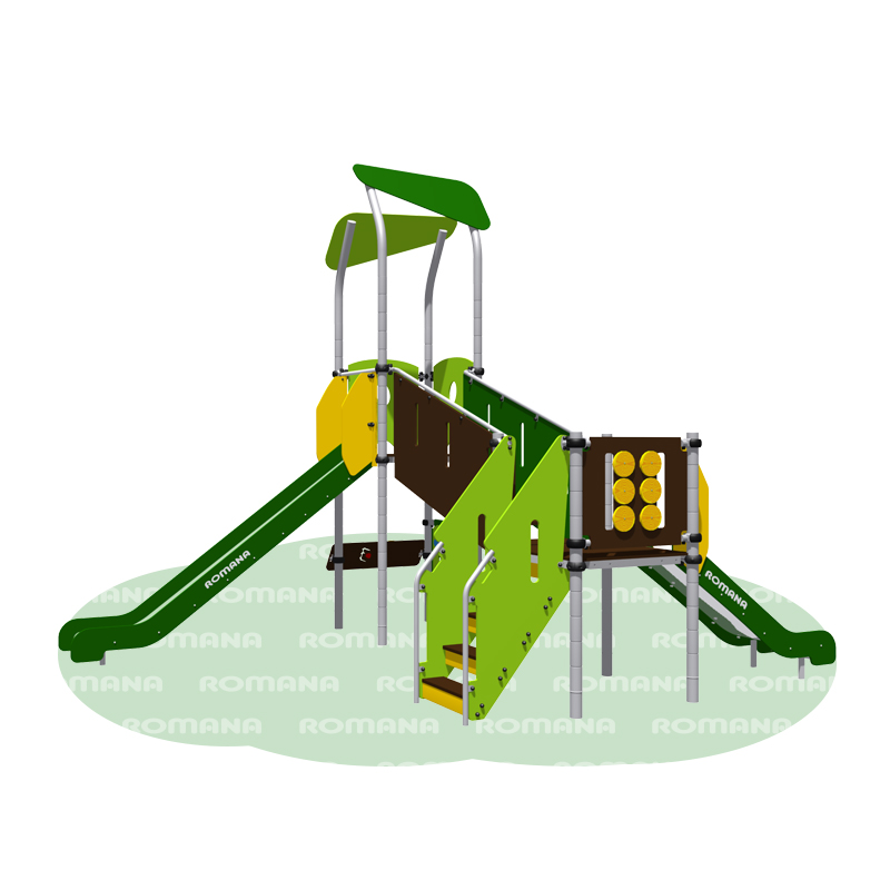 Игровой комплекс «Romana 101.07.02» зелёно/жёлтый