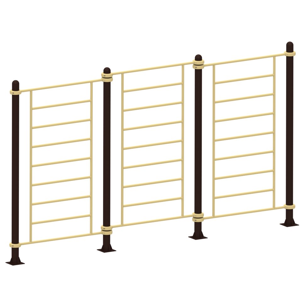 Трехсекционная прямая шведская стенка Air-Gym YSK47