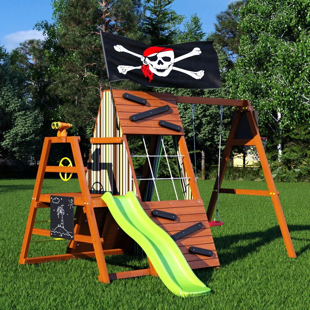 Спортивный домик Савушка База mini 2 с качелями