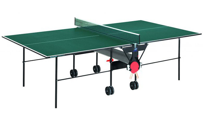ТЕННИСНЫЙ СТОЛ ДЛЯ ПОМЕЩЕНИЙ SUNFLEX HOBBYPLAY (ЗЕЛЕНЫЙ)