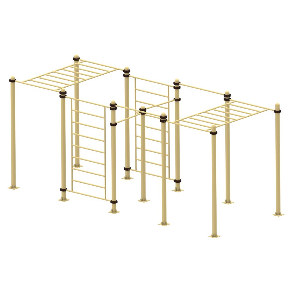 Спортивный комплекс турник + шведская стенка+ рукоход 021 Air-Gym YSK84