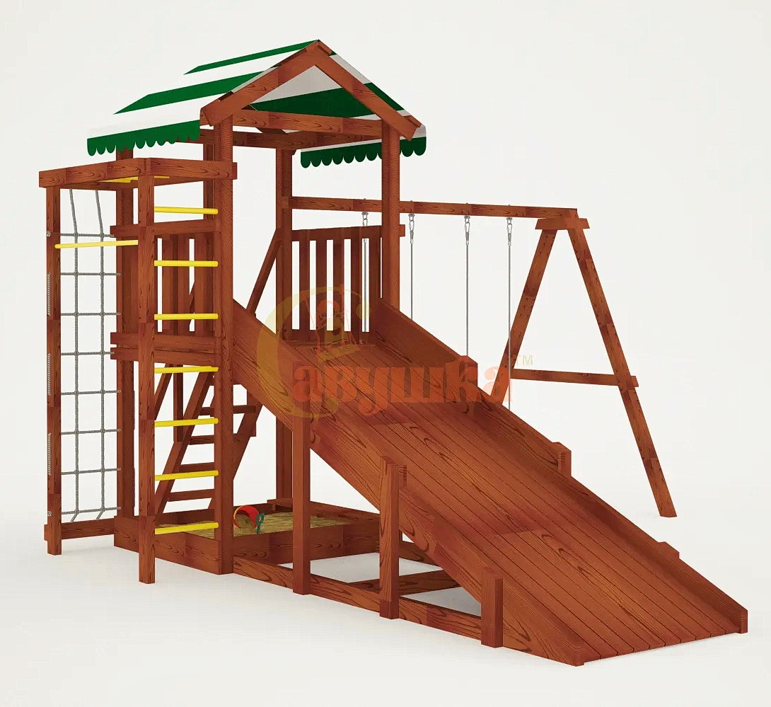 Детская площадка Савушка Мастер 5 (Махагон) 4 сезона
