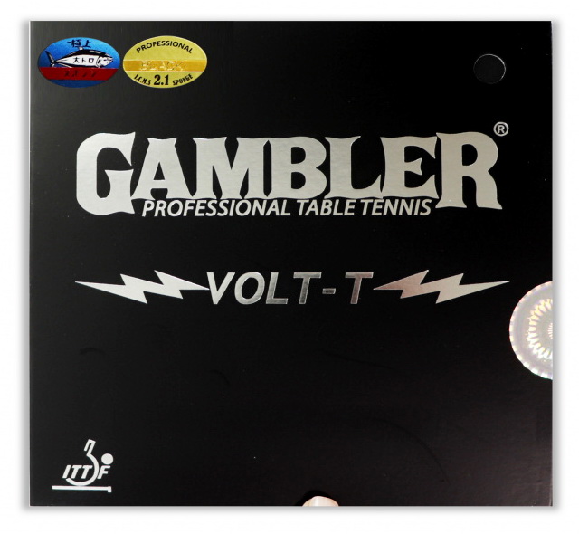 Накладка на ракетку для настольного тенниса GAMBLER Volt t hard 2,1 black