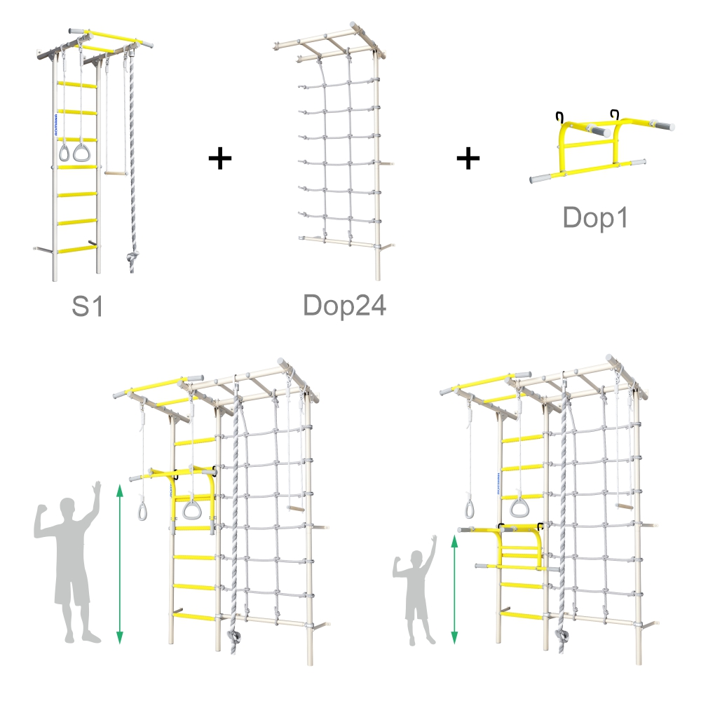Шведская стенка S1 Romana (01.21.7.06.490.05.00-13) зелёное яблоко