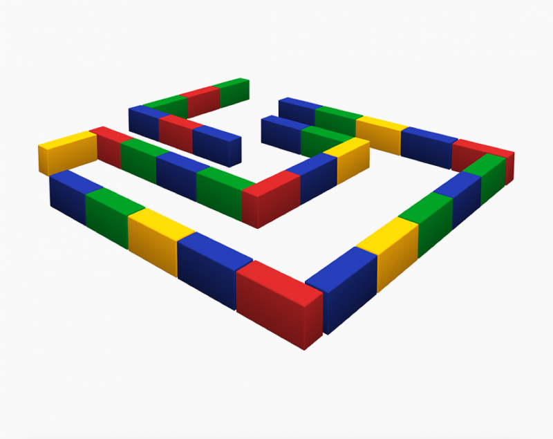 Развивающий мягкий модуль ЛАБИРИНТ (мини) Romana (ДМФ-МК-30.96.04)