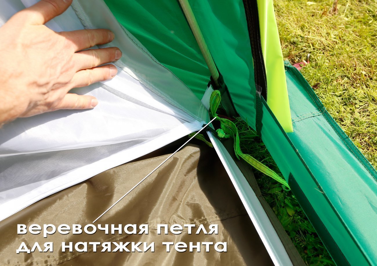 Всесезонная универсальная палатка ЛОТОС 5У (легкий тент; стеклокомпозитный каркас)