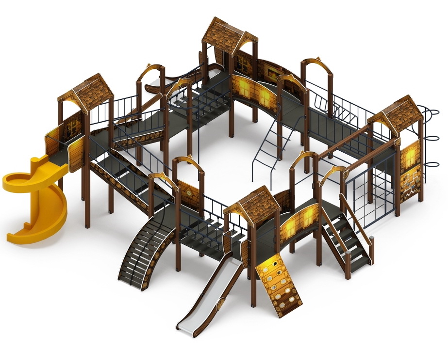 ОСТРОВ ДЕТСТВА (Эко) детский игровой комплекс ДИК 2.01.8.02-02 (Н=1200, Н=2000)