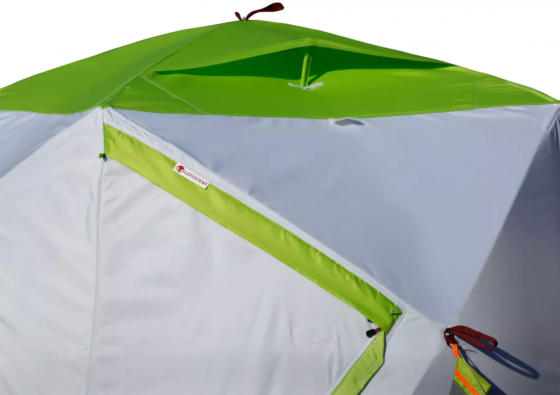 Зимняя палатка ЛОТОС Куб 3 Компакт Термо (утепленный тент; стеклокомпозитный каркас)