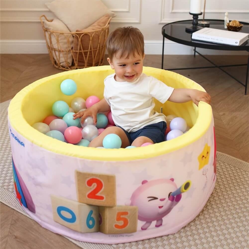 Сухой бассейн Airpool ИГРУШКИ Romana ДМФ-МК-02.56.01 (розовый, шариков 150 шт.)